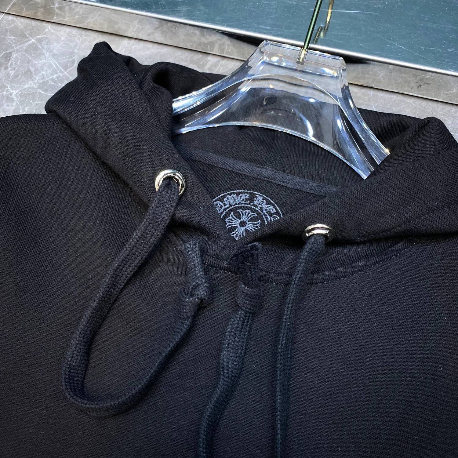 P246 Chrome Hearts Autumn and Winter 2025 simultaneous sale at counters ❤️ Chrome Hearts Sakura Pink Classic Horseshoe Sanskrit Letter Sweatshirt Imported Environmentally Friendly Glue Printing and Dyeing Improved Customized Version 1:1 High-Gram Weight High-Quality Fabric Recommended Color: Black Code Number: S, M, L, XL